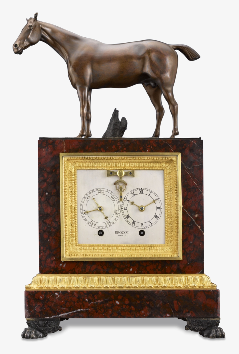 Napoleon Iii Sculptural Mantel Clock - Colt, transparent png