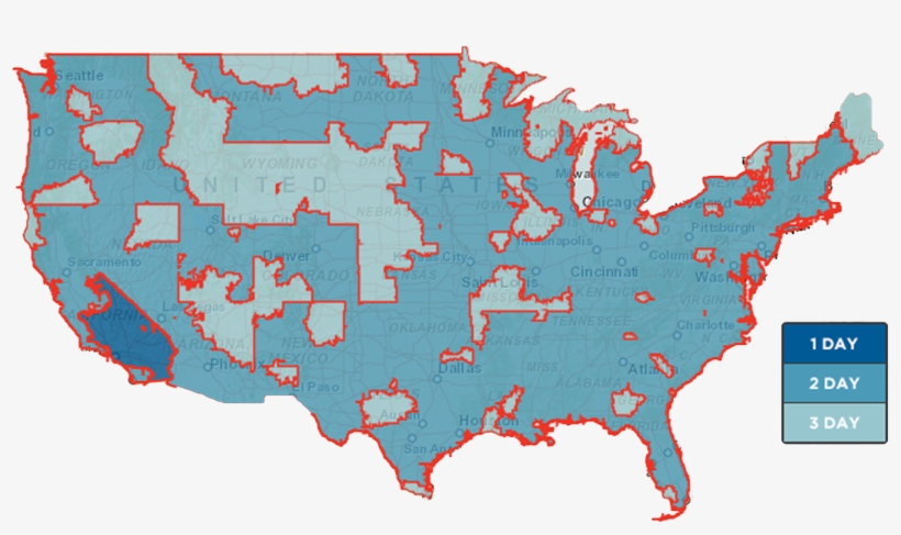 Usps Usa Map - United States Avalanche Map, transparent png