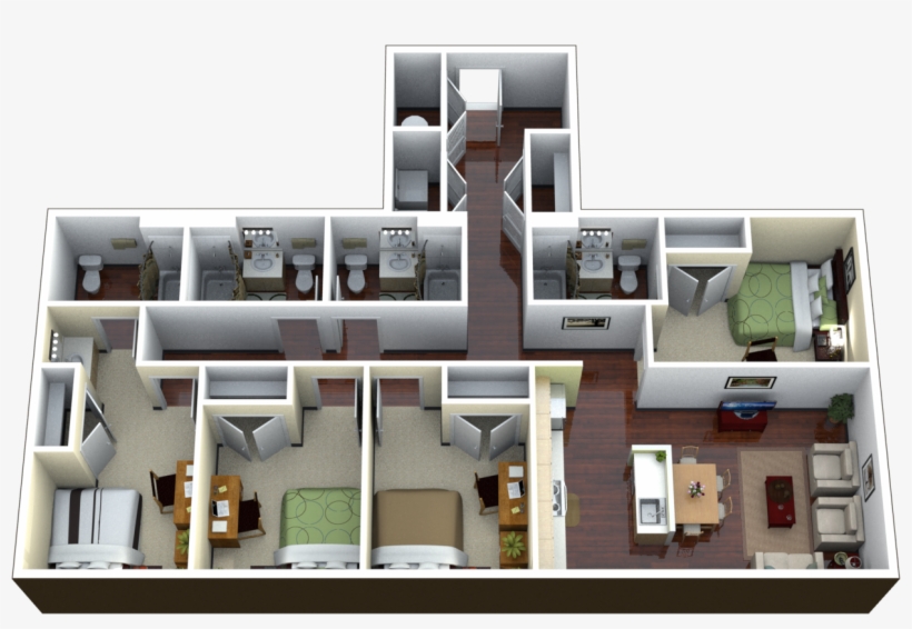 Floor Plans - Ufl Dorm Floor Plan, transparent png