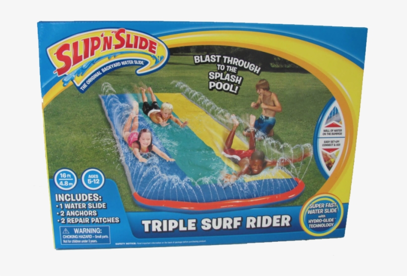 Slip 'n Slide Triple Surf Rider Slip N Slide, transparent png