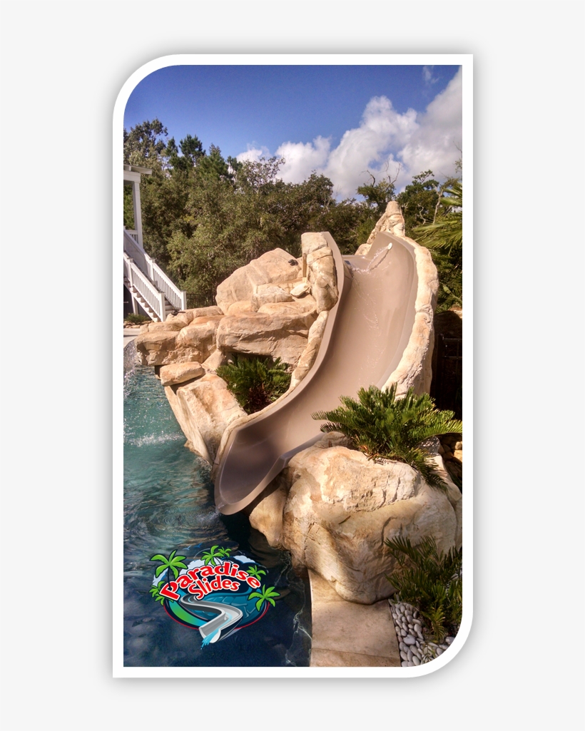 Pool Water Slide Model Ps17r-s In Cafe A One Piece - Water Slide, transparent png