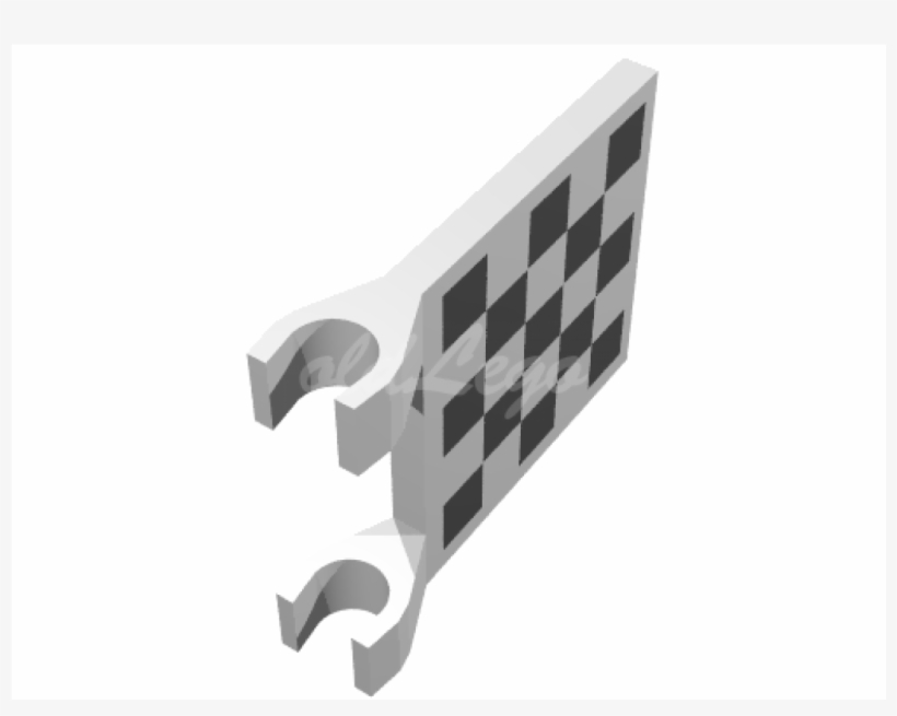 Flag 2 X 2 Square With Checkered Pattern - Stencil, transparent png