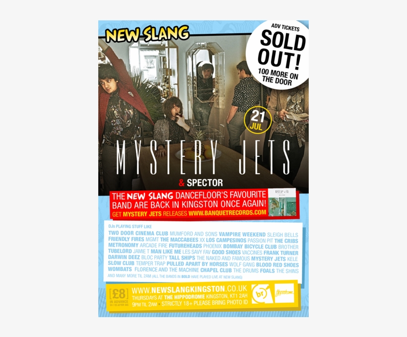 Mystery Jets / Spector / New Slang - Mystery Jets 2010, transparent png