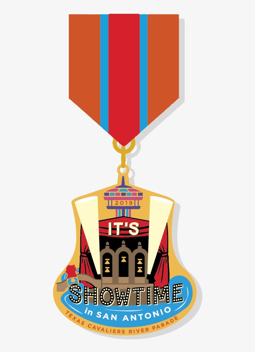 2019 Its Showtime In San Antonio River Parade Medal, transparent png