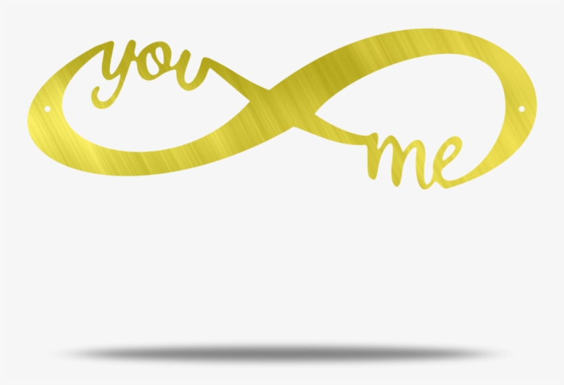 You And Me Infinity Steel Wall Sign - Calligraphy, transparent png