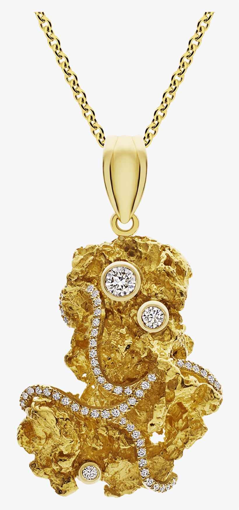 Diamond Nugget Pendant - Locket, transparent png
