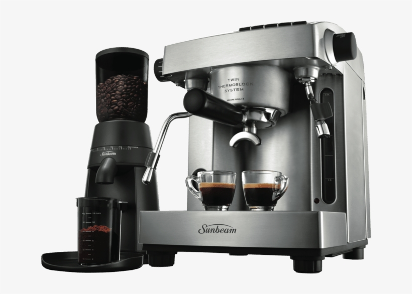 Sunbeam Pu6910 Espresso Machine & Grinder - Sunbeam Coffee Machine Em6910, transparent png
