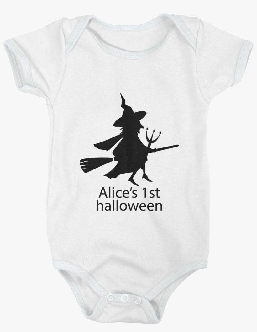 Halloween Witch Babygrow - Silhouette, transparent png