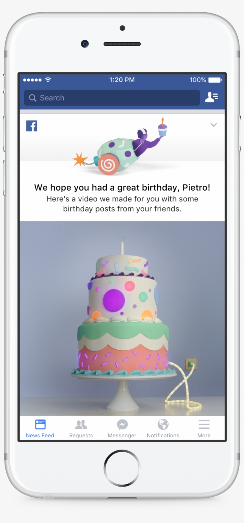 Facebook Lanza Los Vídeos De Cumpleaños - Facebook Birthday Video, transparent png