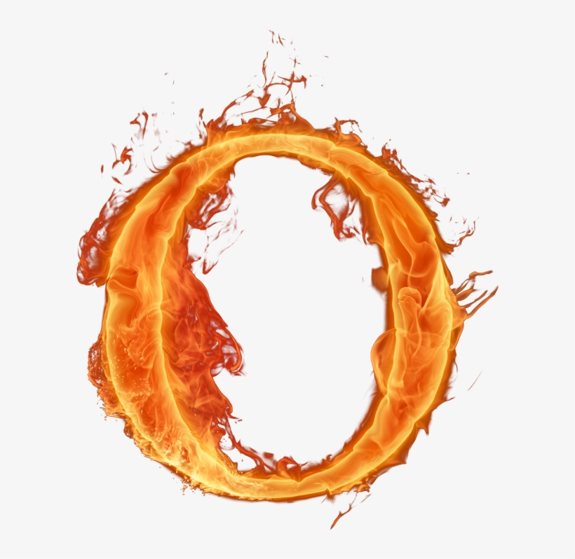 Letra O De Fogo, transparent png