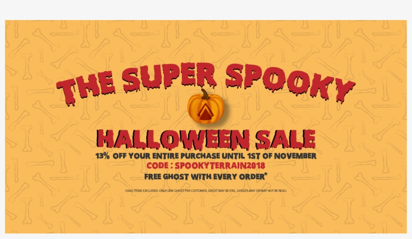 Halloween Banner Website-01 - Poster, transparent png