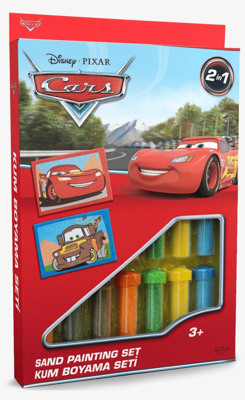 Lightning Mcqueen And Mater Sand Painting Set - Cars, transparent png
