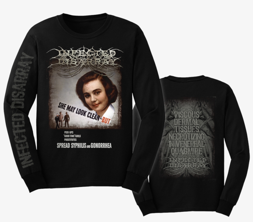 Image Of "venereal Quagmire" Shirt - Long-sleeved T-shirt, transparent png