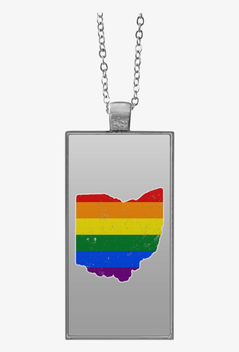 Ohio Rainbow Flag Lgbt Community Pride Lgbt Shirts - Locket, transparent png
