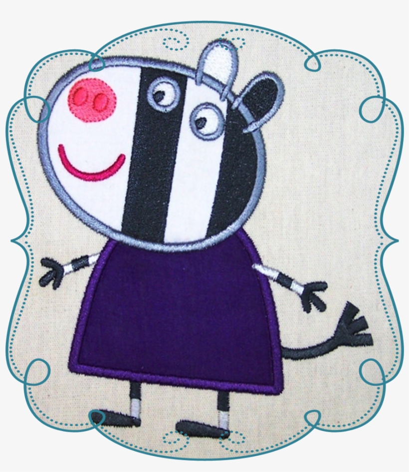 Zeb Zebra - Peppa Zebra, transparent png