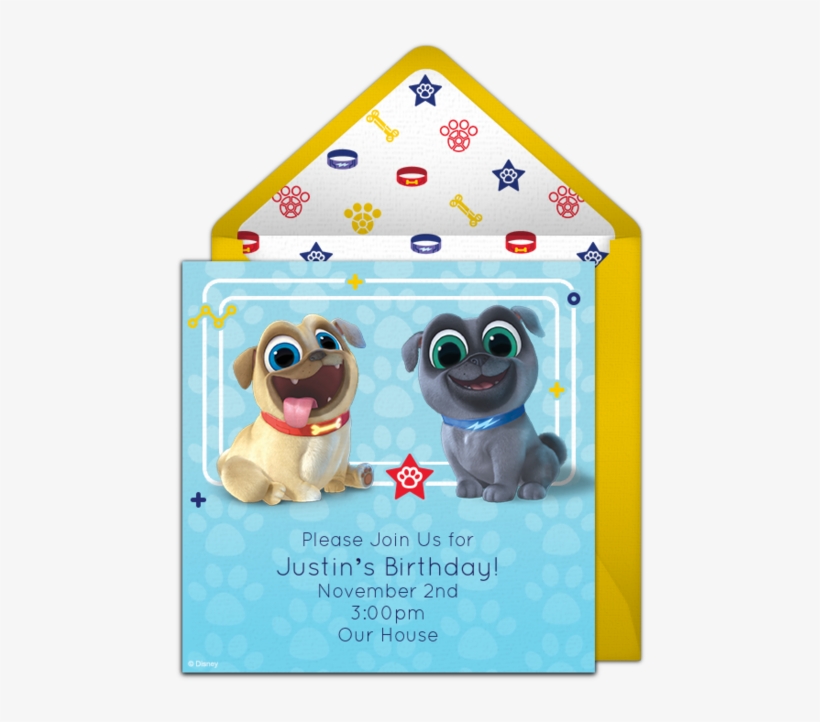 Free Puppy Dog Pals Invitations In 2019 - Animal Figure, transparent png