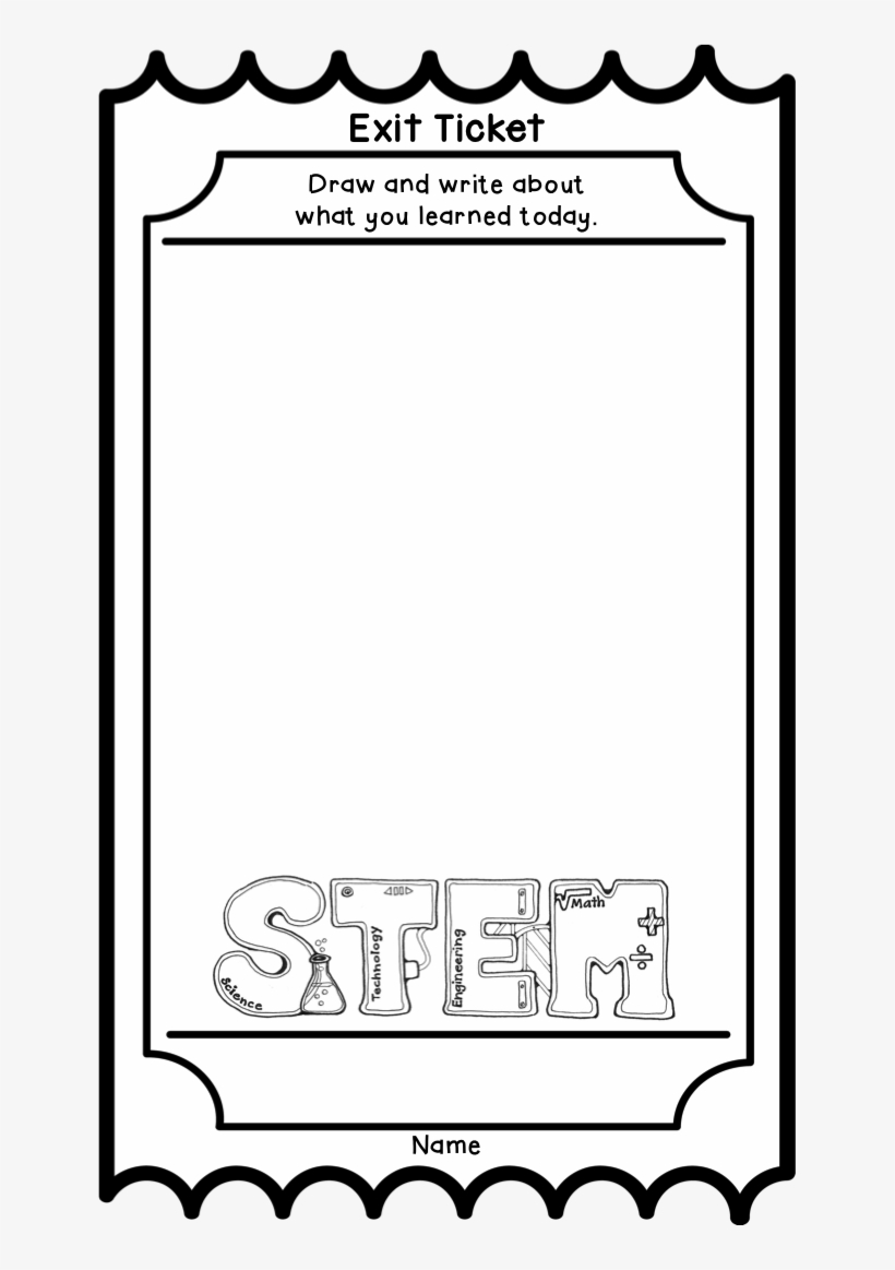 Exit Tickets Printable - Illustration, transparent png