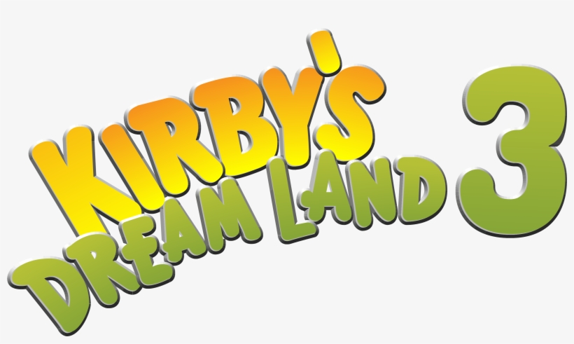 Logo Kirby's Dream Land - Kirby's Dream Land 3 Logo, transparent png