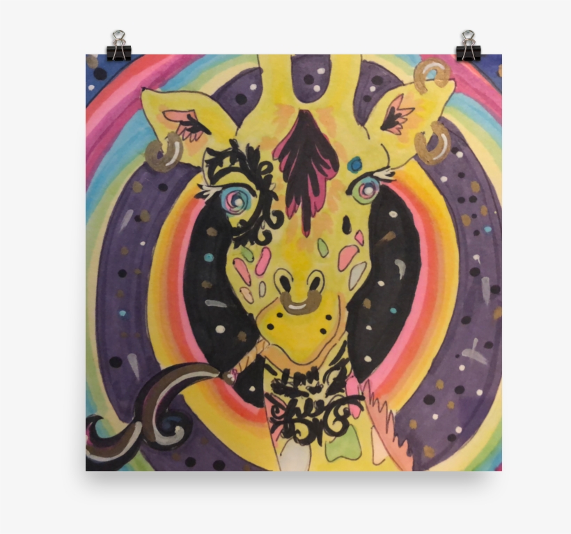 Ricky Blaze Giraffe - Painting, transparent png