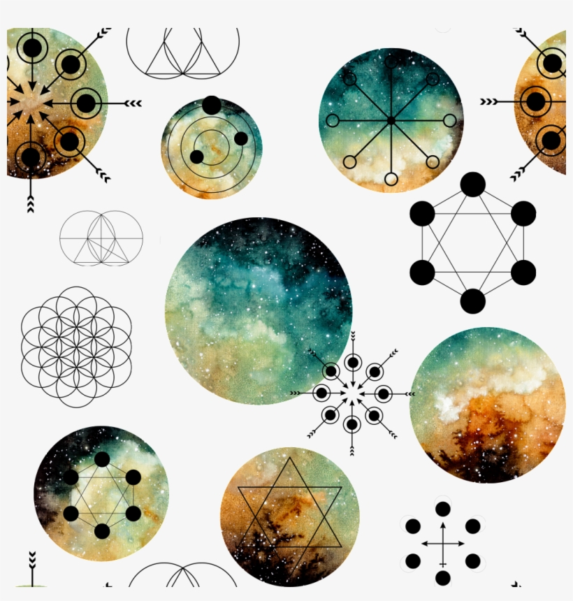 Handdrawn Gradient Round Background Pattern Png Transparent - Watercolor Painting, transparent png