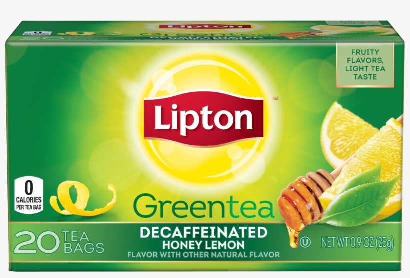 Lipton Honey Lemon Green Tea, transparent png