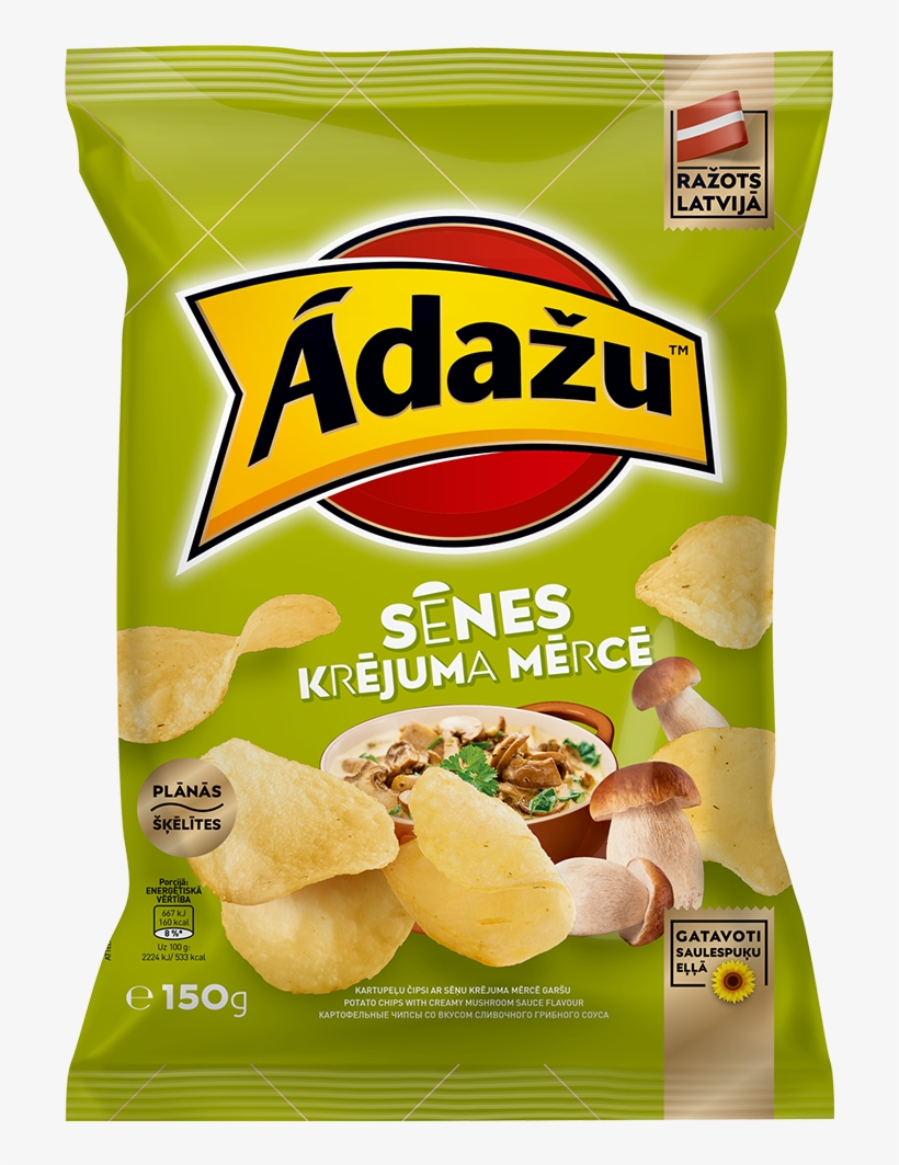 Potato Chips With Creamy Mushroom Sauce Flavour - Potato Chip, transparent png