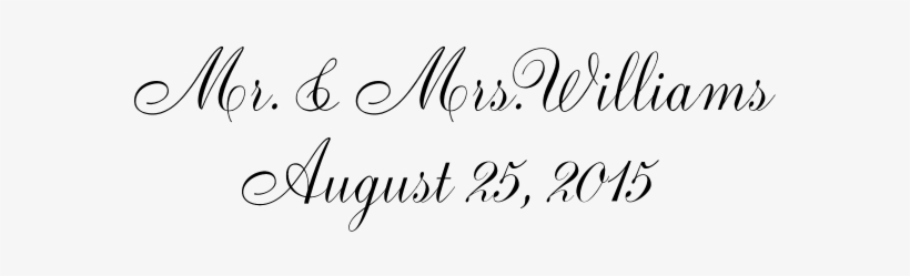 Personalized Wedding Name Date Invitations - Calligraphy, transparent png
