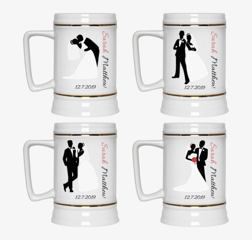 Wedding Stein Personalized Add Names & Date Choose - Bitch Please I M So Fucking Fabulous I Pee Glitter, transparent png