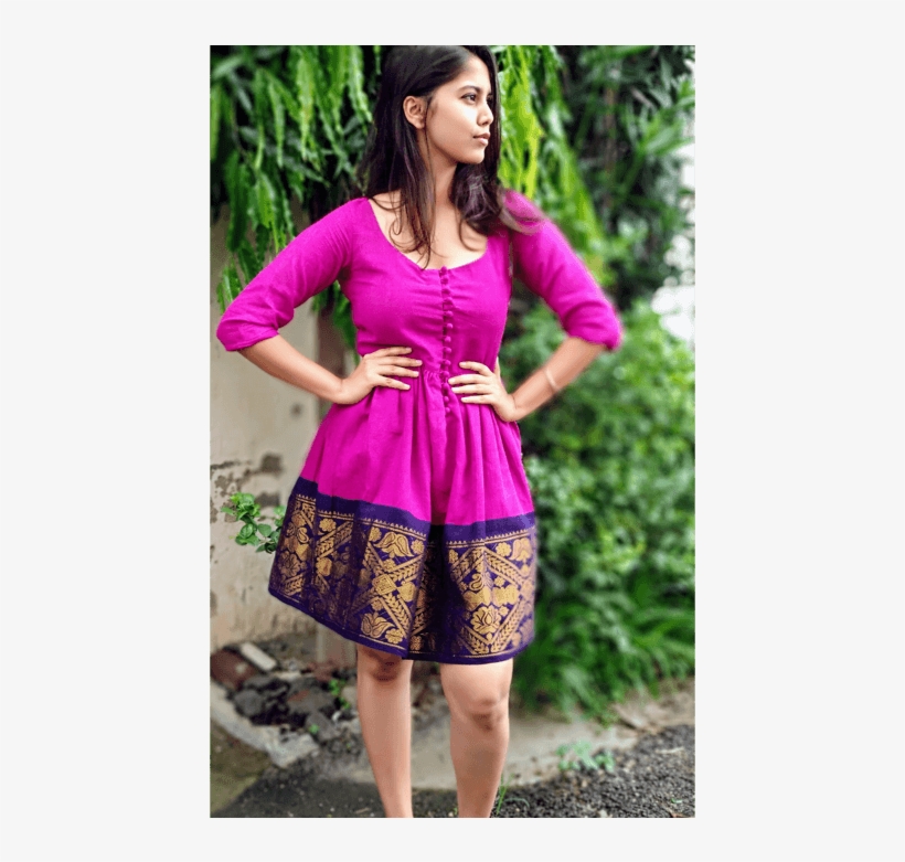 pattern for saree dress