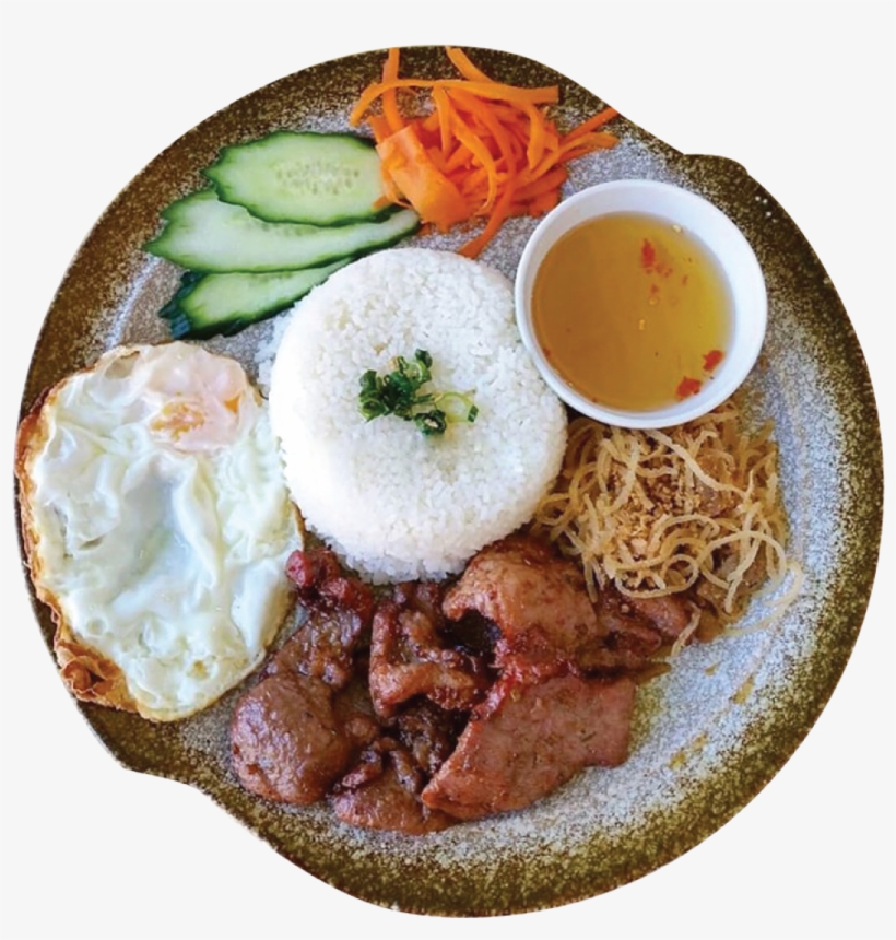 Grilled Pork, Shredded Pork, Fried Egg With Broken - Cơm Tấm, transparent png