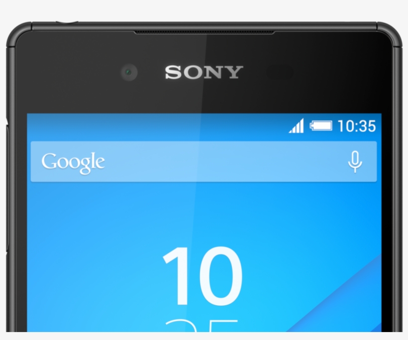 Sony Xperia Z4 Black Press Cropped - Smartphone, transparent png