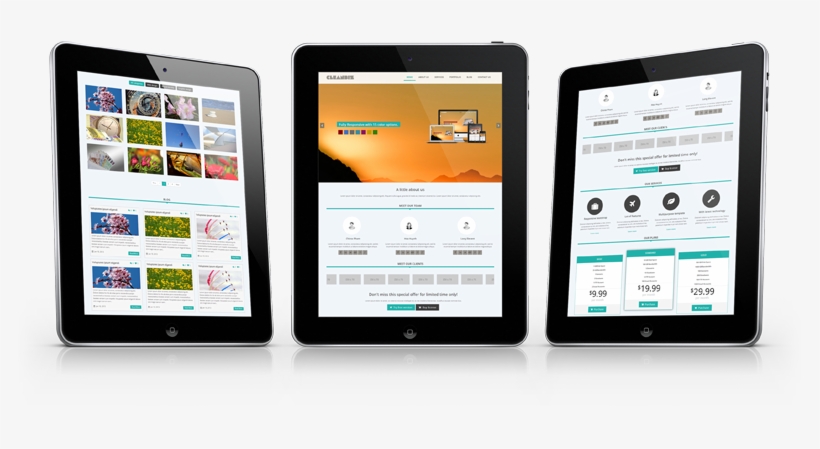 Cleanbiz Bootstrap One Page Template Rip Cleanbiz Is - Tablet Computer, transparent png