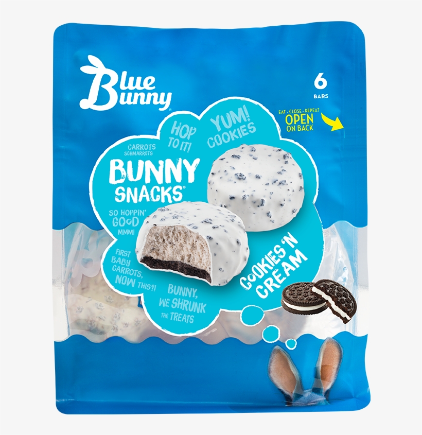 Blue Bunny Bunny Snacks, transparent png