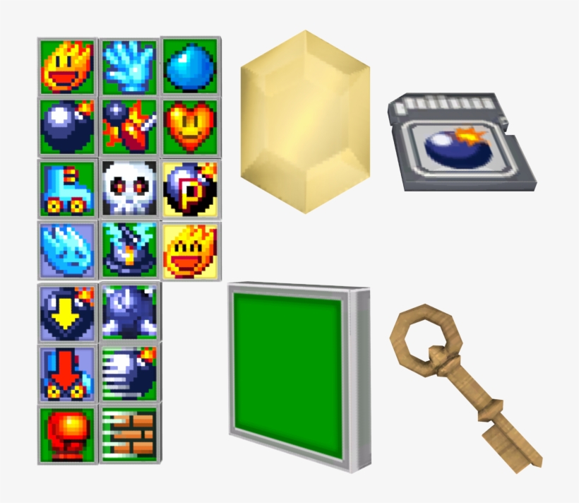 Download Zip Archive - Super Bomberman R Items, transparent png