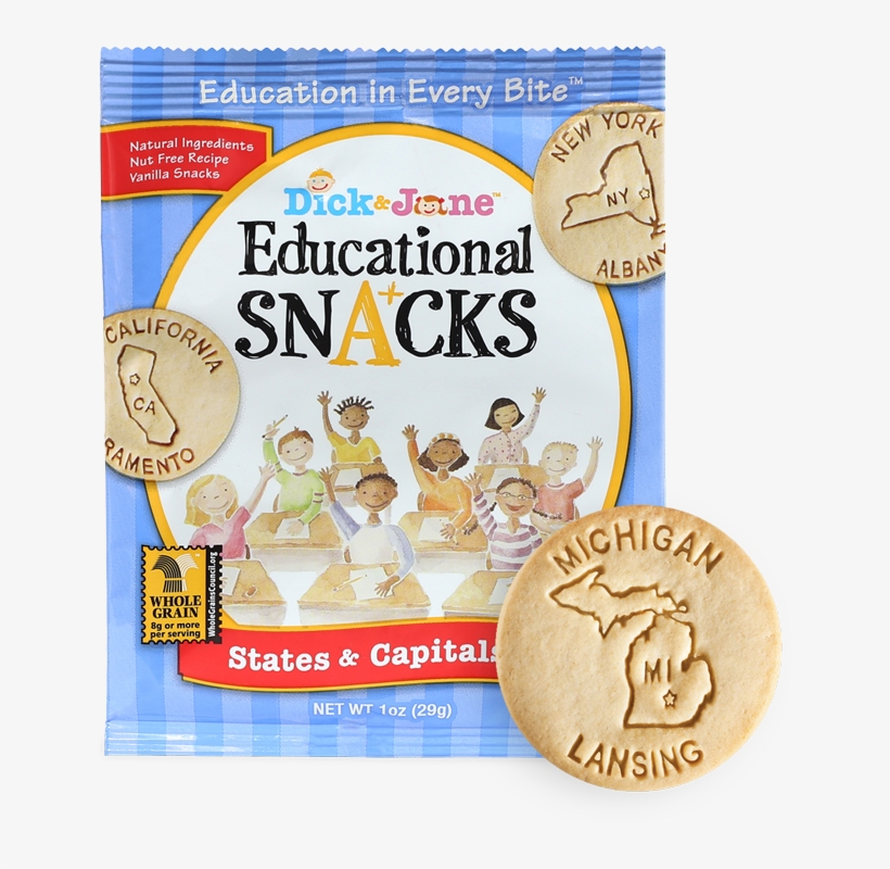 Dick And Jane Educational Snacks, transparent png