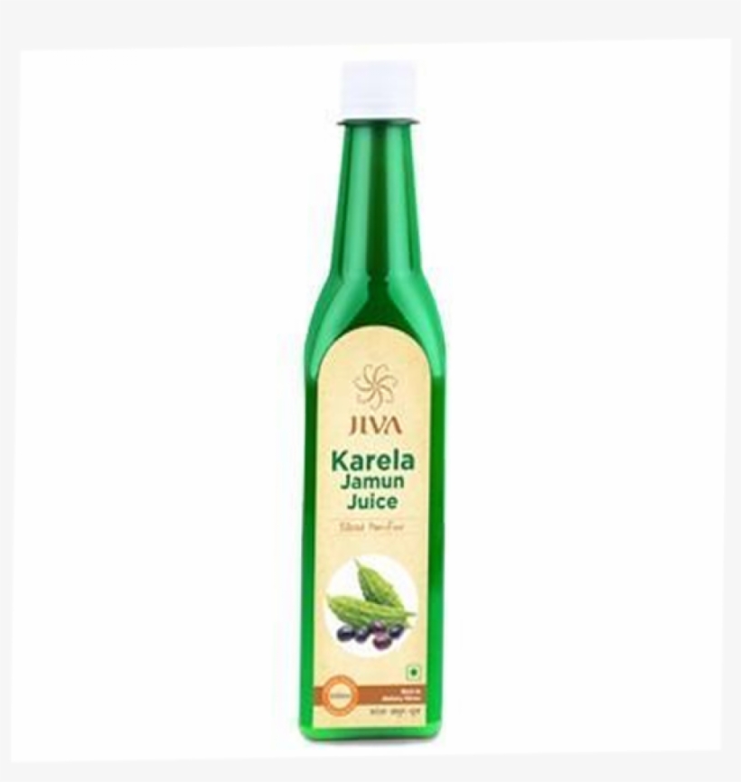 Jiva Karela Jamun Juice - Glass Bottle, transparent png