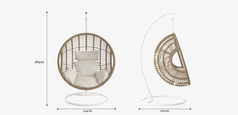 Riviera Outdoor Hanging Chair - Chair, transparent png