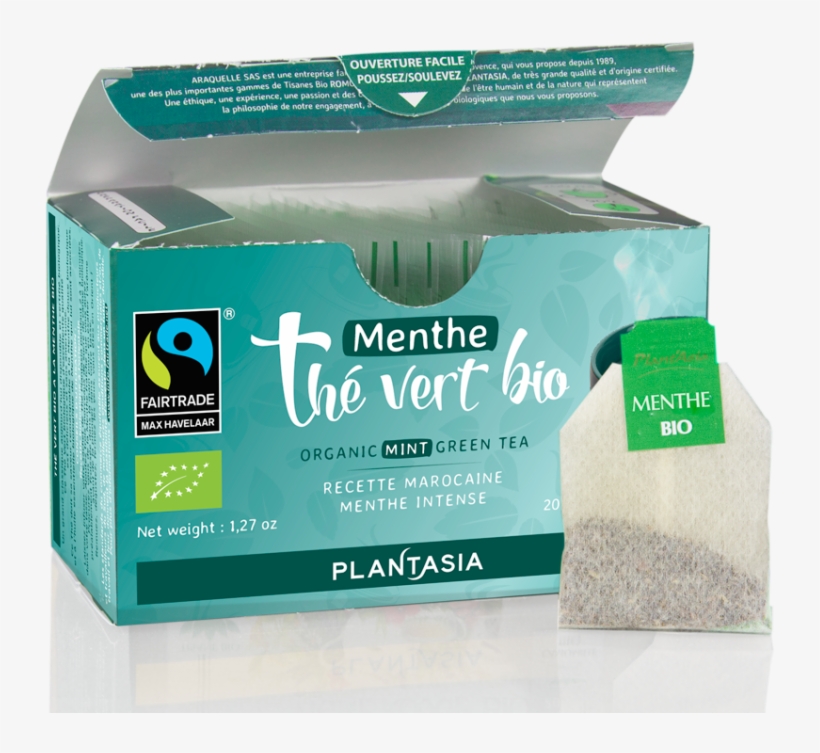 Thé Vert Menthe Intense - Carton, transparent png