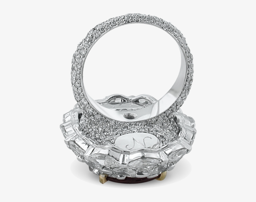 Cad Man Jewellery Ruby Ring Bottom - Silver, transparent png