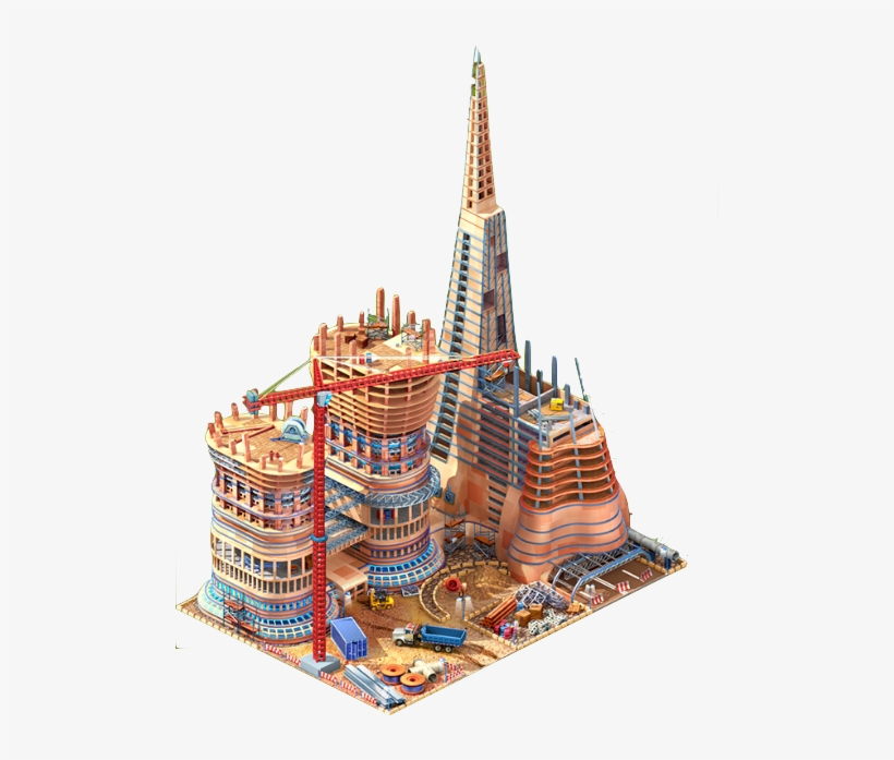 Babylonhotelcomplex Construction - Scale Model, transparent png