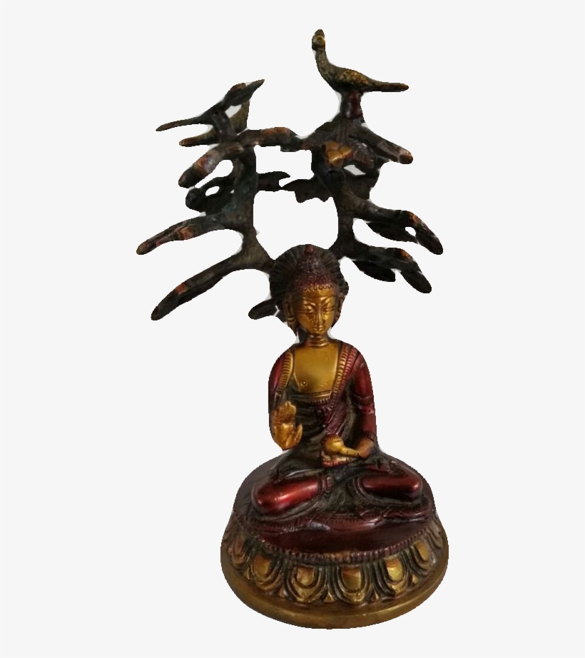 Budha Under Bodhi Tree - Statue, transparent png