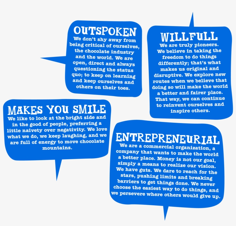 Company Values - Tony Chocolonely Values, transparent png