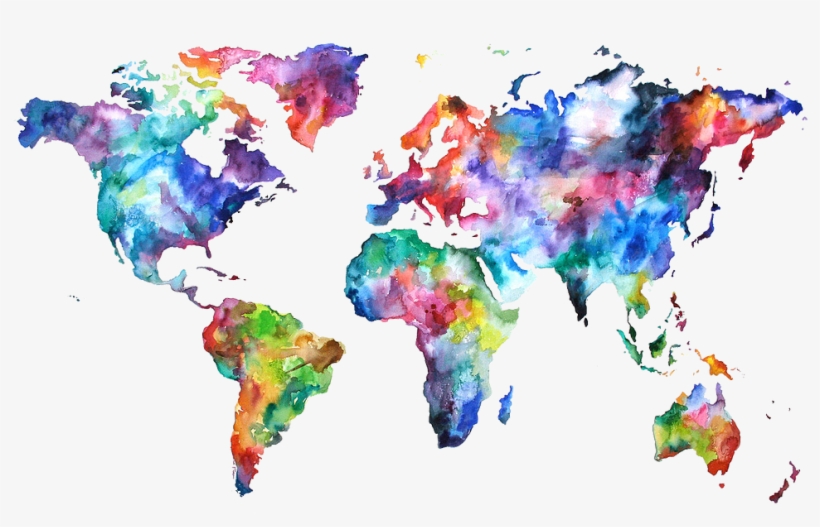 The Ultimate Starting Guide For Planning A Trip Around - World Map Colorful Png, transparent png