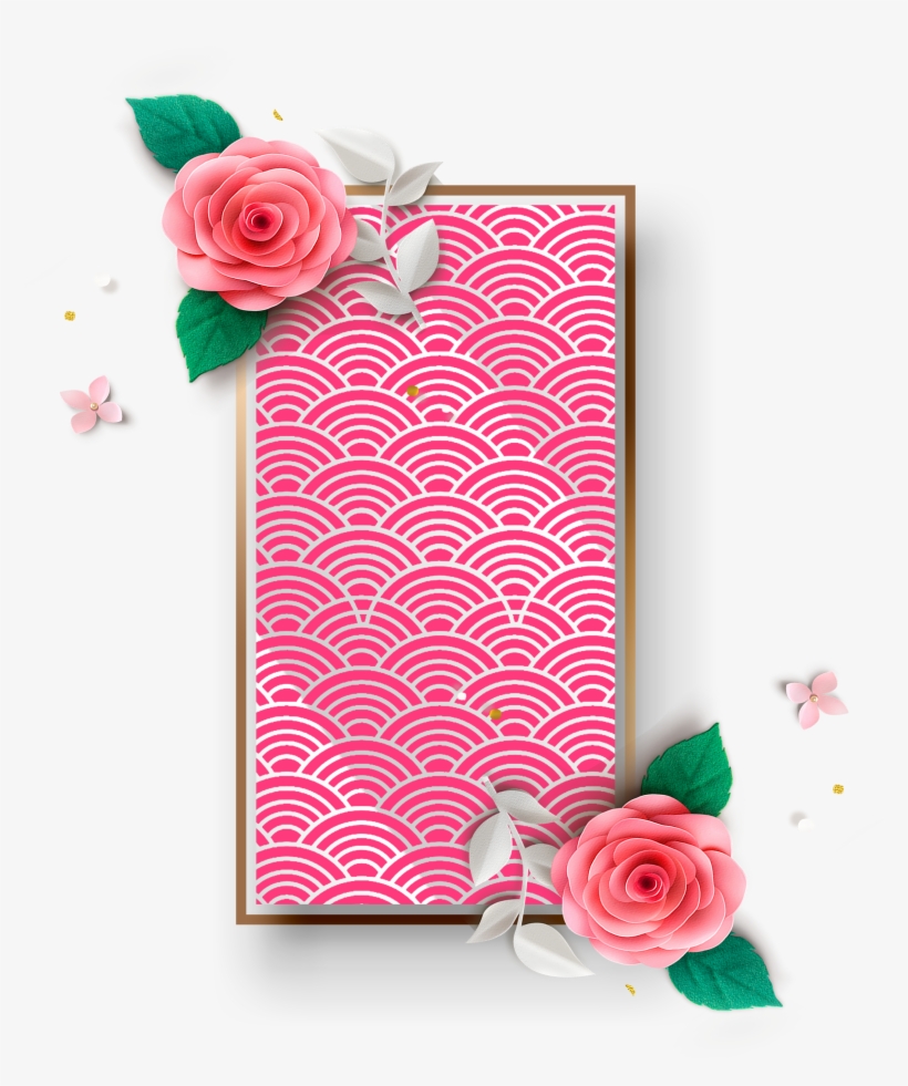 Is Exquisite Fashion Pink Flower Decoration Vector, transparent png