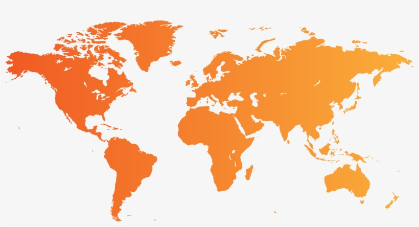 World Map No Background - South Africa Global Map, transparent png