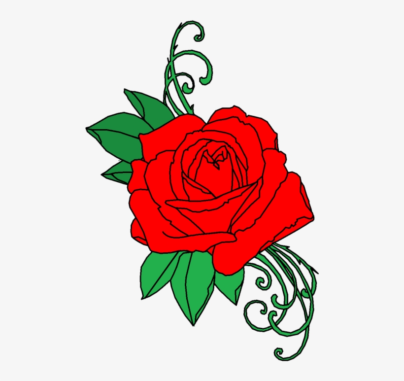 Free Png Download Roses Tattoo Png Images Background - Flowers Tattoo Png Transparent, transparent png