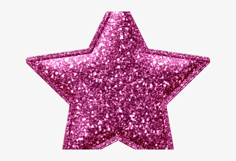 Sparkles Clipart Little Star - Pink Glitter Star Png, transparent png