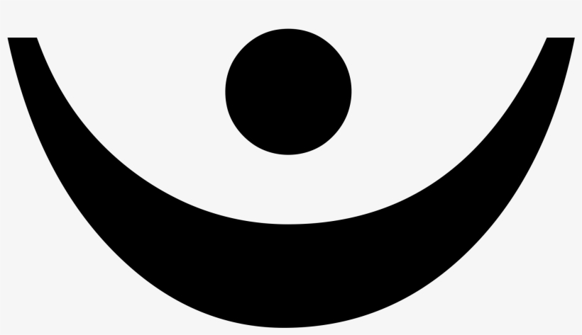 Open - Crescent Moon With Dot, transparent png