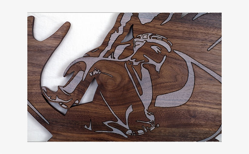 The Monkey On A Beetle Was Made Out Of Dark Walnut, - Indian Elephant, transparent png