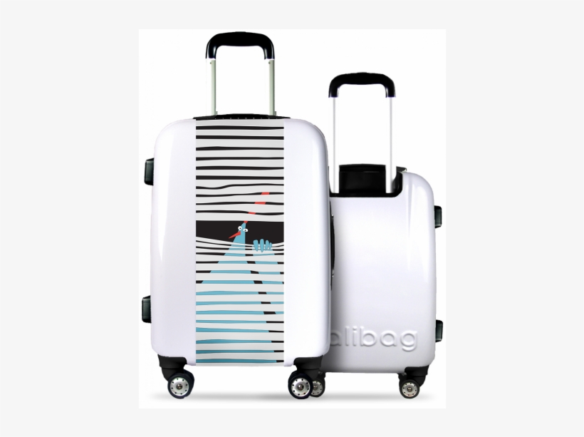 White Suitcase Hidden Hen - Valise Enfant, transparent png